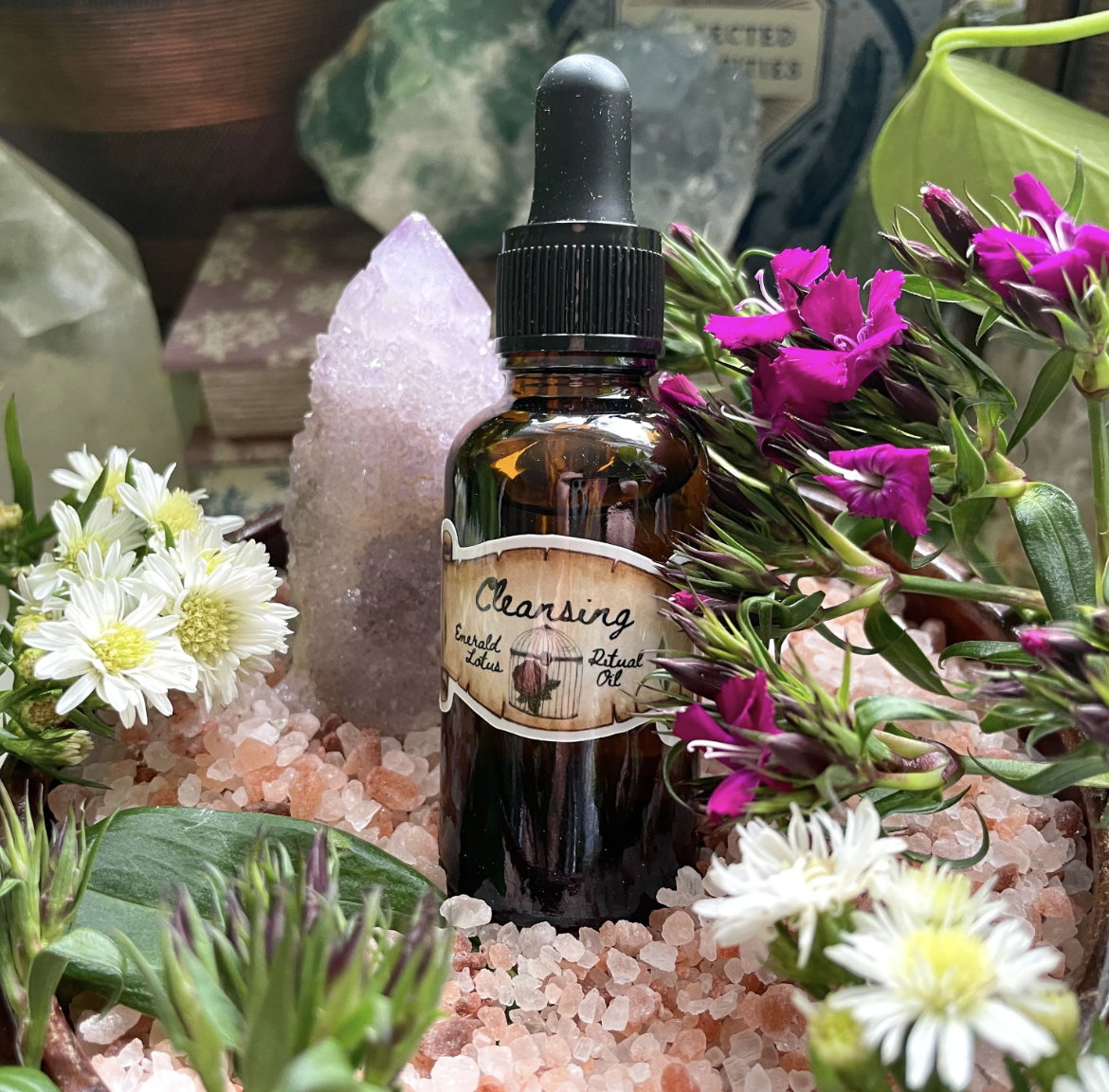 Cleansing Ritual Oil (made by emerald lotus)