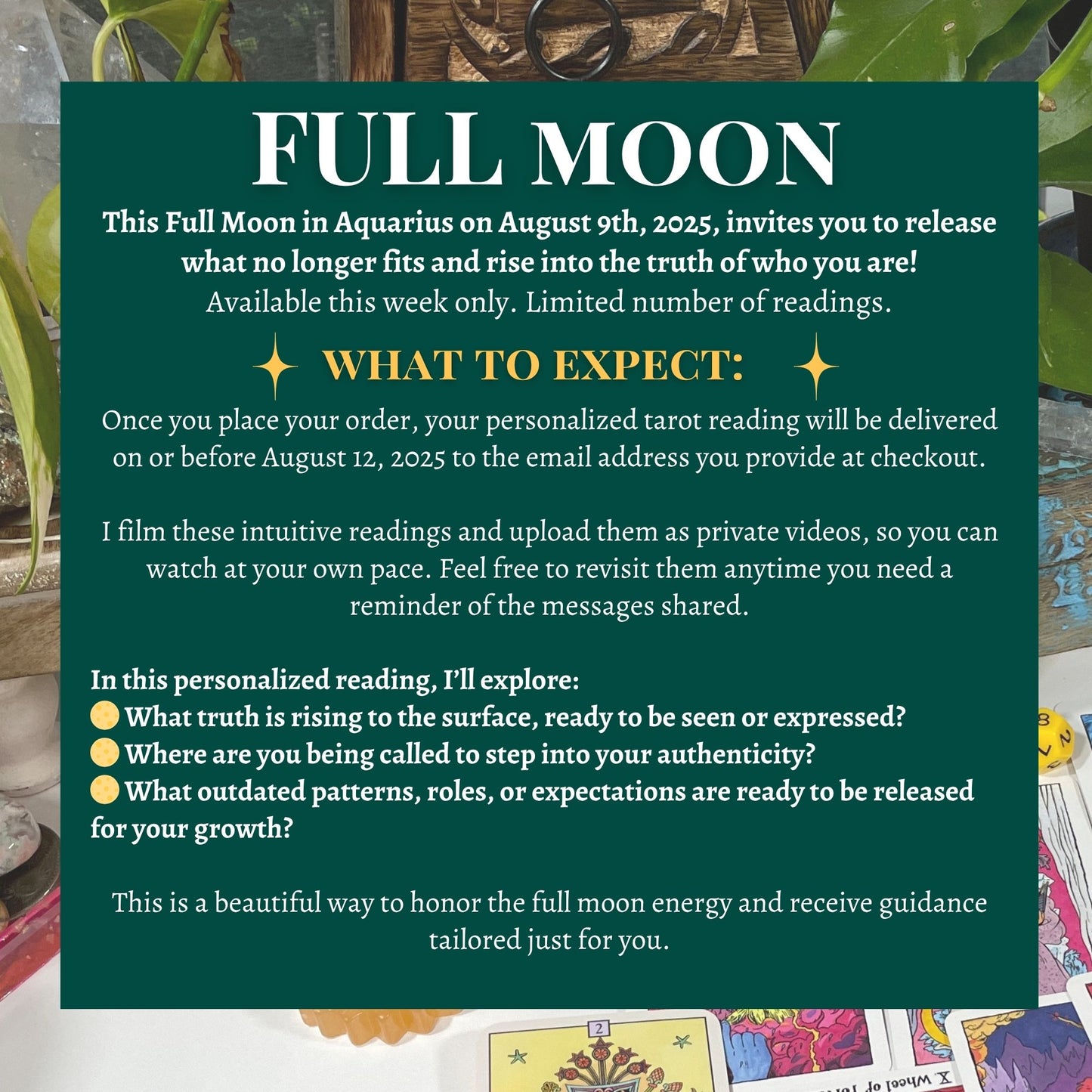 NEW: Full Moon Tarot Reading