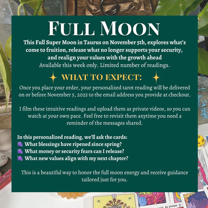 Full Moon Tarot Reading