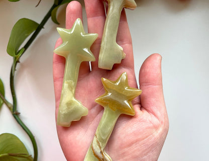 Banded Calcite Star Keys