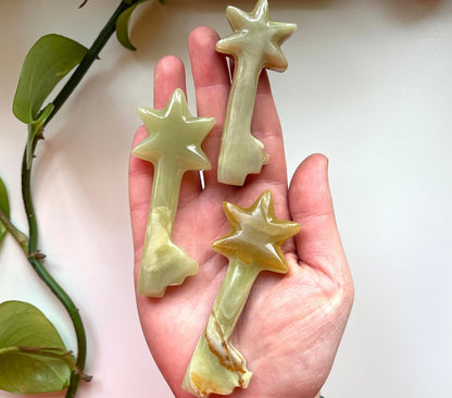 Banded Calcite Star Keys