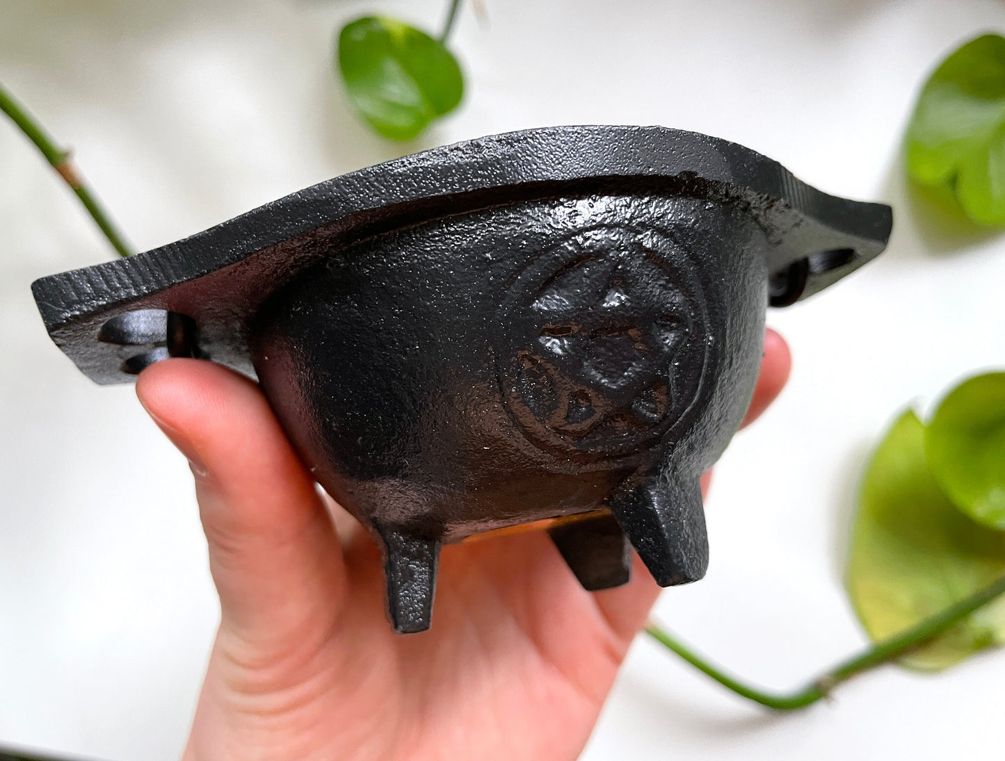 Pentacle Cast Iron Mini Cauldron