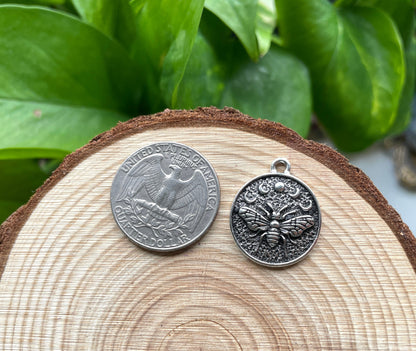 Bee with Moon Phase Charm