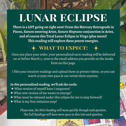 Total Lunar Eclipse Full Moon in Virgo Tarot Reading | Mar 3
