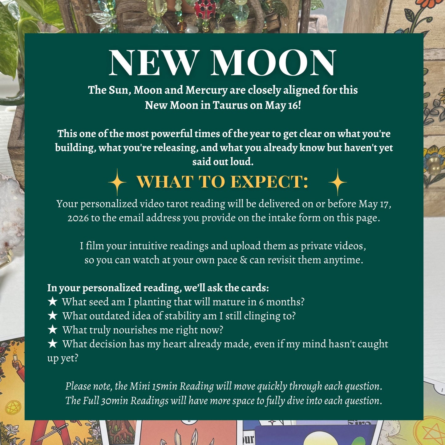 New Moon in Taurus Tarot Reading | May 16