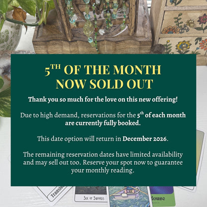 Monthly Tarot Check-In - 3 Month Package