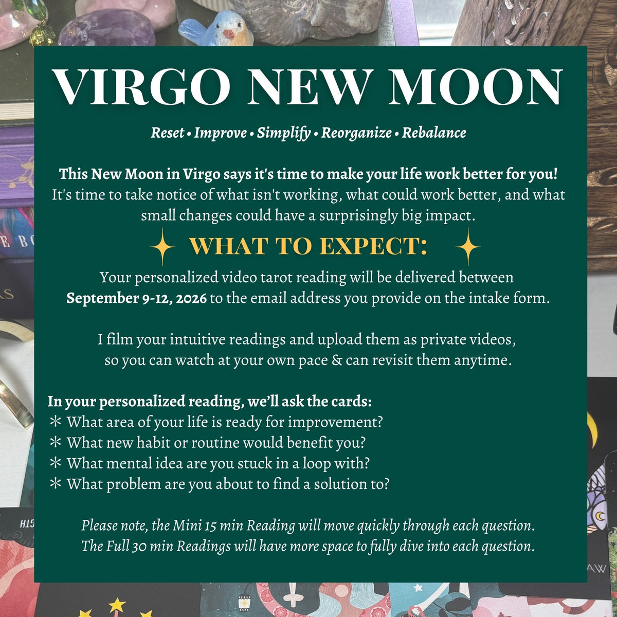 New Moon in Virgo Tarot Reading | September 10