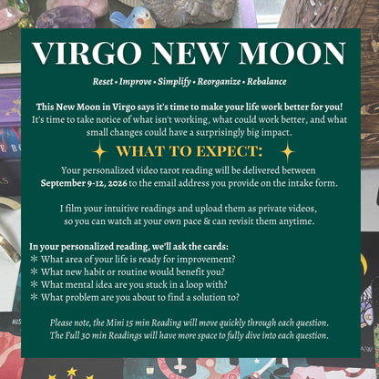 New Moon in Virgo Tarot Reading | September 10